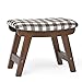 Produktbild Qiansejiyijiajudengzi Stuhl Hocker Massivholztuch Art waschbar Familie Wohnzimmer Kind Sofa Hocker Rückenlehne Hocker Schuhbank (Farbe : D)