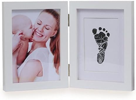 Baby Handprint and Footprint Picture Frame Kit,Memorable Keepsakes Gift for New Born, Baby Shower or Christening Gift,Baby Prints Photo Frames Hand and Footprint Baby Keepsake (6)