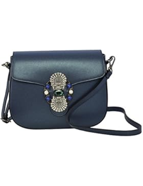 AMATA Handtaschen Umhängetaschen Tasche Schultertaschen Echtes Leder Made in Italy