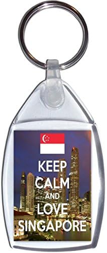 Keep Calm and Love Singapore - Keyring