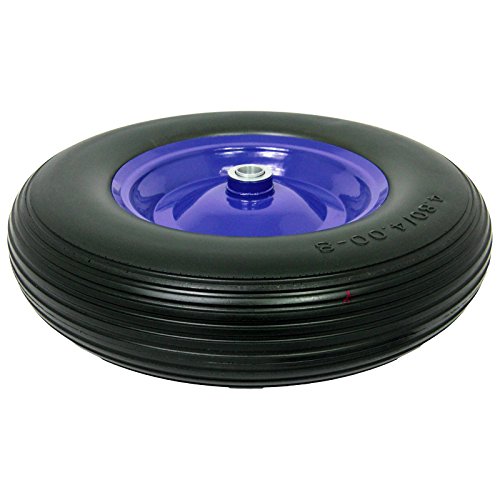 Schubkarrenrad pannensicher PU 400×100 4.80/4.00-8 Ersatzrad – max. 150 kg - 2