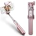 Produktbild Mamum Bluetooth-Selfie-Stick mit 360°-LED-Füllung für iPhone / Samsung Einheitsgröße rose gold