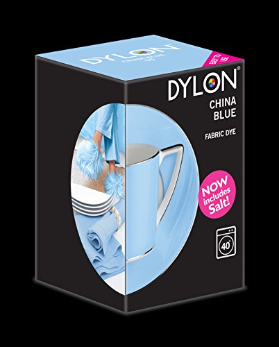 DYLON Maschine Farbstoff 350g Porzellan Blau, Salz Enthalten! - 2
