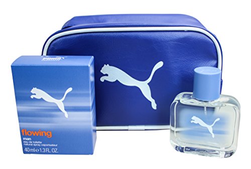 Puma Flowing Man 40ml EDT Natural Spray and Washbag Gift Set