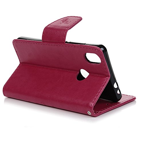 Funda BQ Aquaris X   BQ Aquaris X Pro Carcasa Libro de Suave Cuero PU Premium - Mavis s Diary Carcasa Con TPU Silicona Case Interna Suave Soporte Plegable Ranuras para Tarjetas y Billetera Cierre Magn  tico - Color Rosada