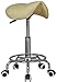 Massage Imperial® Istool Chrome Gas Lift Massage Stool Beauty Therapy Reiki Salon Swivel Manicure Tattloo Stools Chair Portable Massage Table - Cream A