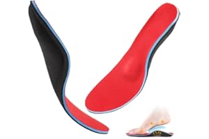 Uvolo Orthopädische Einlegesohlen für Herren & Damen, Hohe arch Schuheinlagen für Hohlfuß, Plattfüße, Plantar Fasciitis, Fußschmerz und lindert Fußkater