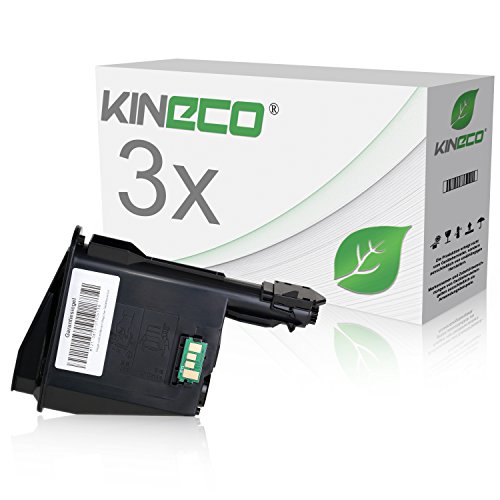 3 Toner kompatibel zu Kyocera TK1125, FS-1061DN, 1325MFP - 1T02M70NL0 - Schwarz je 2.100 Seiten