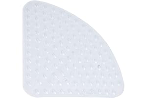 XM-ZHHY Sektor Alfombrilla de Ducha de Esquina de Goma, Antideslizante, Alfombrilla de baño Cuadrada, Alfombrilla antibacteriana con ventosas para Ducha o bañera, Alfombrilla Antideslizante para bañera