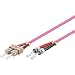 Produktbild Goobay OM4 Duplex Patchkabel SC/ST 7,5m violett