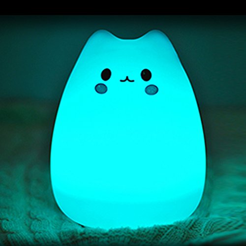 Timer Remote Night Light, Portable LED Sensitive Tap Control Light Silicone Night Lamp Rechargeable Soft Baby Nursery Lamp for Baby Bedroom,Valentine's Day Gift (white)