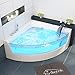 Produktbild Tronitechnik Whirlpool Badewanne Samos ohne Schiene 150cm x 150cm inkl. Heizung, Hydromassage und Farblichtherapie