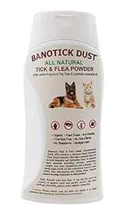 Banotick Dust Organic Powder for Tick, Flea and Lice Control Solution, 100gm