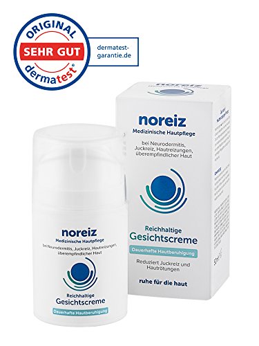 noreiz Reichhaltige Gesichtscreme mit Thiocyanat  Medizinische Hautpflege bei Neurodermitis, Juckreiz, Hautreizungen  hautberuhigende Spezialpflege Creme bei Rötungen  50 ml