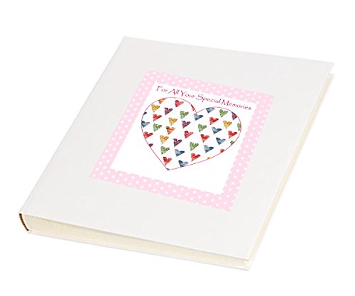 Large Baby Girl Album,Personalised Photo Album,Baby Gift,Christening Gift, Sugar Hearts