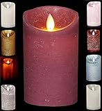 ✔Lieferumfang: 1x LED Flackerkerze (Farbe/Größe, nach Auswahl), Schafft eine gemütliche Atmosphäre in jedem Raum, Täuschend echt: imitiert das Flackern der Flamme