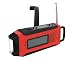 Produktbild GuDoQi Multifunktionale Solar Hand Kurbel Radio Dynamo Hand Kurbel Powered NOAA Wetter Radio 1W LED Taschenlampe Support Telefon Aufladen Rote Farbe