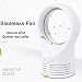 Produktbild GUORZOM Blattloser Ventilator Portable Ventilator 110V-220V Persönlicher Luftkühler 2 Geschwindigkeit Einstellbarer Tisch Ventilator Mini Für Home Office Klimaanlage Fan Weiß