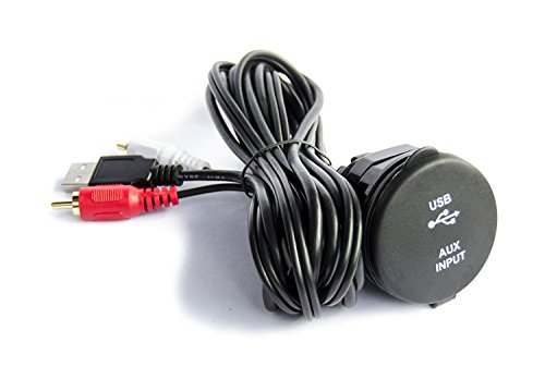 USB AUX Adapterkabel mit 2m Verlängerungskabel auf USB/Cinch - 2