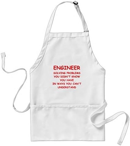 Kitchen Apron for Women ENGINEER Pattern Aprons for Girls Adjustable Neck Waist Ties Cooking Apron for Men