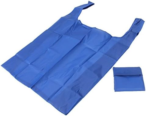 IMBS REUSABLE SHOPPING GROCERY Tote BAG for Life Large ECO FRIENDLY Travel Beach COMPACT Ripstop Nylon Bags Simple Standard Design Gift - Blue (#1 , Top SELLER)