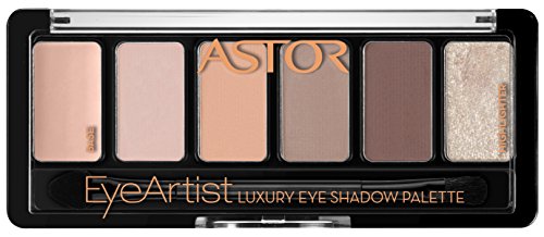 Astor EyeArtist Luxury Eye Shadow Palette, Farbe 100 cosy nude, 1er Pack (1 x 6 g)