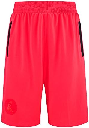 Mens Freestyle Shorts, Sanheng Hip-Pop Street Basketball Shorts Breathable Shorts for Basketball-Red S