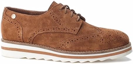 Carmela Women's Camel Brown Leather Brogue Lace Up Shoe UK 4 - EU 37 - US 6