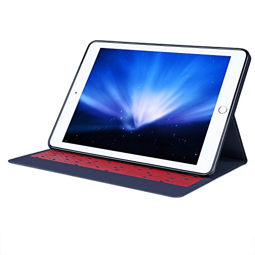 Ipad Pro 10.5 hülle, IVSO hochwertiges PU Leder Etui hülle Tasche Case – mit Standfunktion, super 360° Anti-Wrestling, ist für Ipad Pro 10.5 Tablet-PC perfekt geeignet (Für Ipad Pro 10.5, Blau) - 2