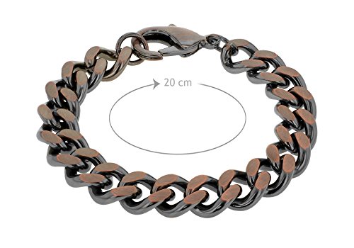 MenBronze-Rose-Armband-versilbert-20-cm