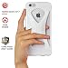 Produktbild Palmo iPhone 6s/6 plus Hülle Case (Weiß) - One finger gripping iPhone case to prevent dropping Gewinner des Red Dot Award: Product Design 2017 & GOOD DESIGN AWARD 2015 – Fallgetestet durch das US-Militär, Einhandbedienung, Selfies, ultraleicht, kratzfeste Beschichtung, erstklassige Silikonhülle mit Trageband zur Verhinderung des Herunterfallens, aufprallsicher, staubdicht, schlichtes Design, erweiterte Daumensteuerung