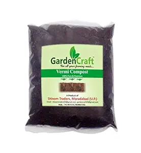 Garden Craft Organic Vermicompost Fertilizer Manure for Plants - 1KG