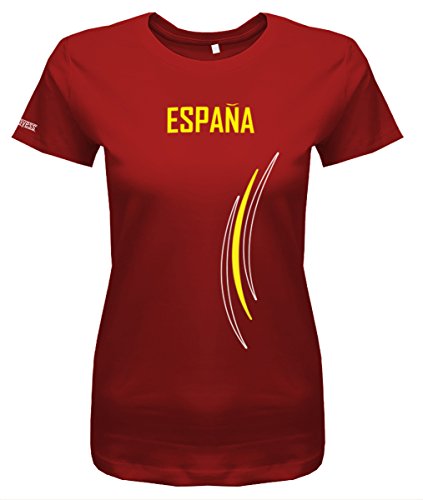 Espana Spanien – Damen T-Shirt in Rot by Jayess Gr. S