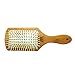 Natural Bamboo Hair Care Rubber Massage Comb Paddle Hair Brush