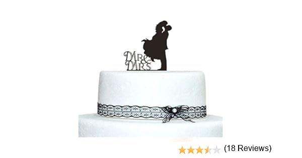 Musuntas Personnalise Mr Mrs Gateau De Mariage Gateau Topper Cake Topper Mariee Et Le Marie Mariage Silhouette Decorations Fournitures De Loisirs Creatifs