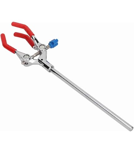 Stonylab 4-Prong Swivel Clamp - Laboratory Clamp With 360° Adjustment & Cork Jaws