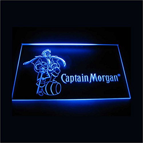 Preisvergleich Produktbild Captain Morgan LED Zeichen Werbung Neonschild Blau