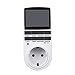 Produktbild Alxcio Timer Steckdose Digitalen Schalter EU-Plug-in mit LCD-Display 8 Tasten Timer-Funktion Zeiteinstellung Sommerzeit-Umstellung Zeitschaltuhr Digital Steuerung der Leistungselektronik des Geräts