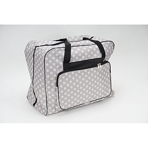Nähmaschinen Tasche XL (taupe/grau/weiß gepunktet)
