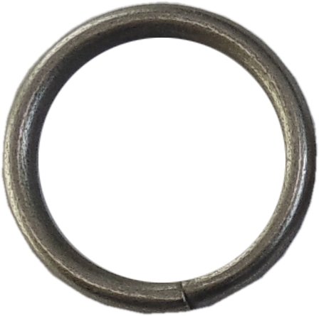 GARDUNA 100 Gardinenringe / Vorhangringe / edelstahl-optik / messing-antik / schwarz (edelstahl-optik) - 3