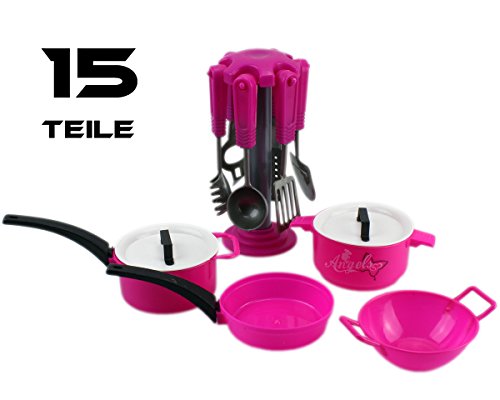 Preisvergleich Produktbild GYD Pink Topf- und Küchengeräte Set, 15 Teile