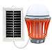 Produktbild Wokee 5W UV Solar LED Bug Zapper USB Mosquito Killer Lampe Insektenvernichter UV LED Moskitolampe Elektrische Insekten Insekt Bug Pest Mücke Trap Zapper Mörder Nacht Lampe (Orange)