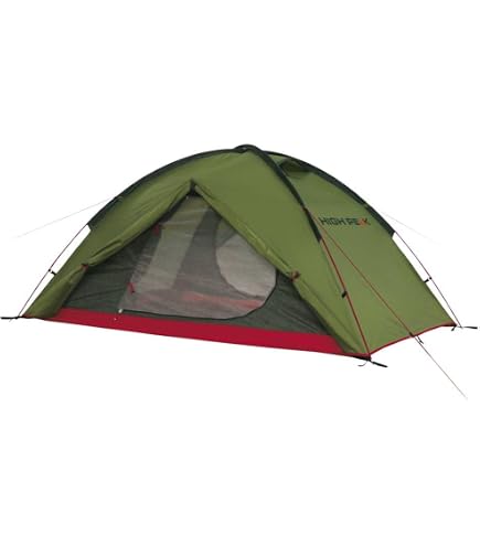 High Peak 10189 Tente randonnée Forme Tunnel Vert Pest/Rouge 340 x 180 x 105 cm High Peak 10189 Tente randonnée Forme Tunnel Vert Pest/Rouge 340 x 180 x 105 cm