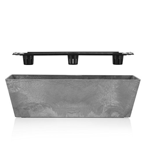 Artstone – Balkonkasten – Ella – Grau – Länge 55 cm - 2