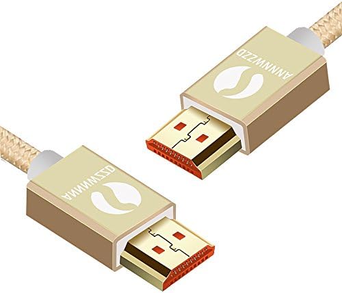 SFMISTAN HDMI Cable 1m,2m,3m,5m,10m HDMI Cable compatible with HDMI 2.0a/b, 2.0, 1.4a (Ultra HD, 4K, 3D, Full HD, 1080p, HDR, ARC, Highspeed with Ethernet) - PRO Series (2M, GOLD)