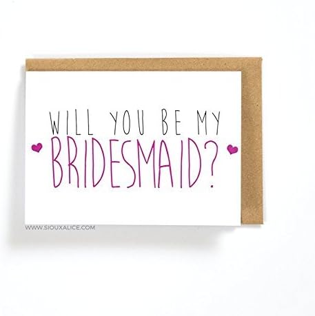 Will you be my Bridesmaid - Wedding Greetings Card