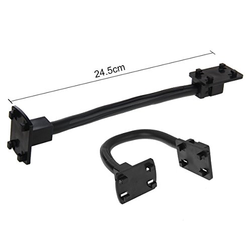 HAWEEL Â® 2 in 1 auto specchietto retrovisore Stand cellulare supporto universale per iPhone 6 / iPhone 5 & 5S & 5 C / Smartphone, morsetto dimensioni: 40mm-80mm(Black)