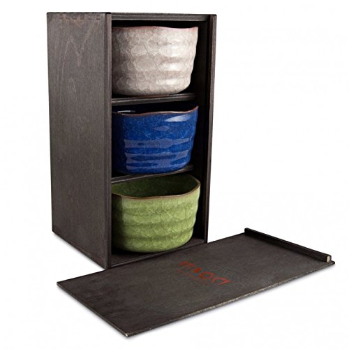 Preisvergleich Produktbild Matcha-Schalen 3er-Set Naruto Schwarz