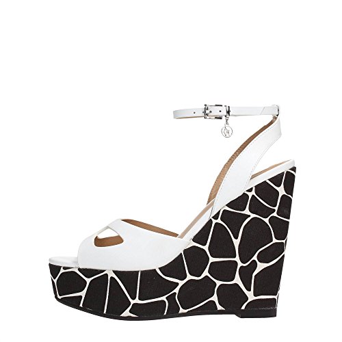 Preisvergleich Produktbild AJ Armani Jeans C5551 Keilschuhe Damen Leder Weiß 36