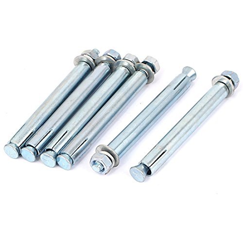 Preisvergleich Produktbild DealMux M8x110mm Gebäude Spreizhülse Ankerbolzen Fastener Hardware 6pcs